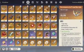 GENSHIN IMPACT - AR55, 12T5⭐Hutao C1 + Bis, Neuvillette +Bis
