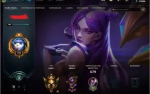 Conta LoL G4 221 skins e todos os champions