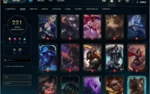 Conta LoL G4 221 skins e todos os champions
