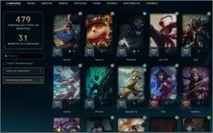 Conta LoL G4 221 skins e todos os champions