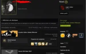 Conta steam top com medalha e prime