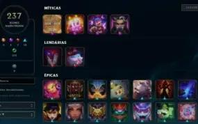 Conta League of Legends 151 skins lv 665 