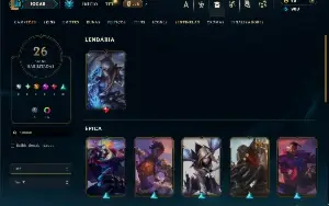 Esmeralda 4 com 55 Champs e 26 Skins + 3 Vitoriosas