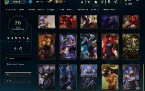 Esmeralda 4 com 55 Champs e 26 Skins + 3 Vitoriosas