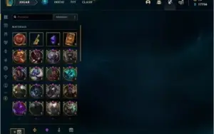 CONTA LOL PLAT 4 ( 318 SKINS + 800RP )