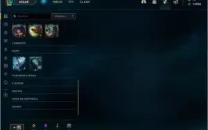 CONTA LOL PLAT 4 ( 318 SKINS + 800RP )