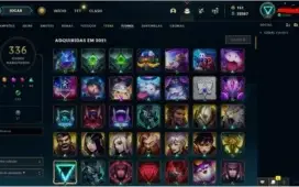 CONTA DO LOL PLATINA 1 TODAS AS SKINS ULTIMATE