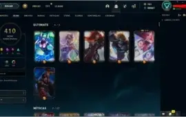 CONTA DO LOL PLATINA 1 TODAS AS SKINS ULTIMATE
