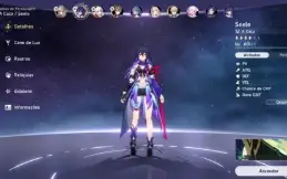 Conta INSANA de Honkai Star Rail Seele+Clara+Welt+Gepard