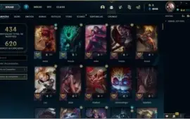 Conta League Of Legends lvl 306 871 skins!