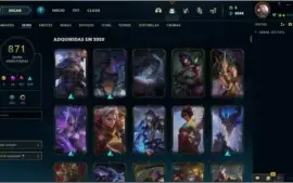 Conta League Of Legends lvl 306 871 skins!