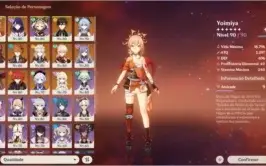 Conta AR 56 com 19 itens 5*: 16 personagens 5* e 3 armas 5*
