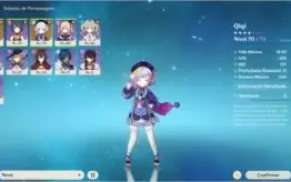Genshim Impact Ar44 + Qiqi + 10290 Gemas + 5 Destino