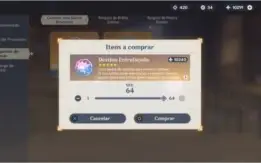 Genshim Impact Ar44 + Qiqi + 10290 Gemas + 5 Destino