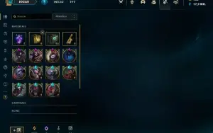 Conta de LoL plat, não terminou md10, desde 2011 a conta