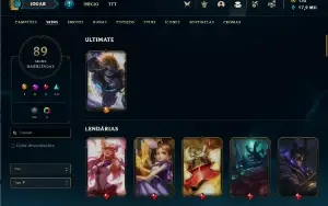 Conta de LoL plat, não terminou md10, desde 2011 a conta
