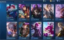 Conta mobile legends 2 skins épica mítico e emblemas upados