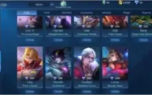 Conta mobile legends 2 skins épica mítico e emblemas upados