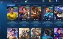 Conta mobile legends 2 skins épica mítico e emblemas upados
