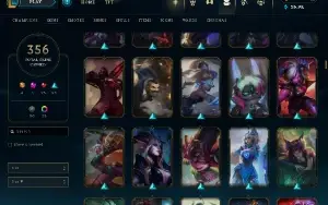 Conta Lol Full Acesso - 356 Skins - Todos Campeões - Chromas