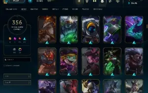 Conta Lol Full Acesso - 356 Skins - Todos Campeões - Chromas