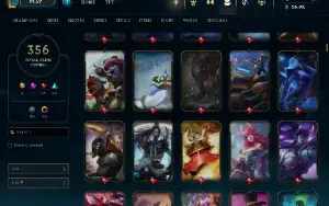 Conta Lol Full Acesso - 356 Skins - Todos Campeões - Chromas