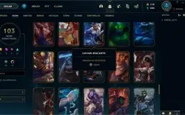 Conta LOL Gold IV(136C/103SK) dados de criação e skin rara!