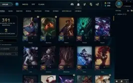Conta LOL Gold IV(136C/103SK) dados de criação e skin rara!