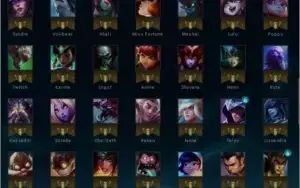 Conta bronze 4 130 champ 73 skins, desde a season 3