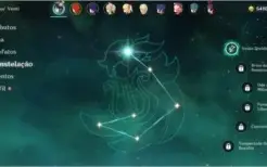 AR 34 com Venti C1, Diluc, Shogun Raiden( Baal) + Arco 5