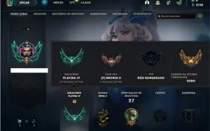 Conta platina 4 com 27 Champs e 6 Skins + 4 Fragmentos Epico