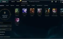 Conta league of legends level 26, 6 skins e 10k de EA