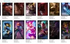 CONTA - OURO 3 - 113 CHAMPS - 35 SKINS - 17 RUNAS PAGES