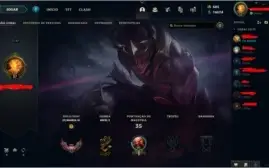 CONTA LEAGUE OF LEGENDS