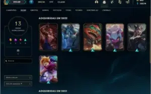 CONTA LEAGUE OF LEGENDS