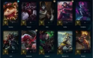 conta lvl 30 unranked,29 campeoes habilitados,7 skins,