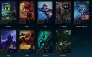 conta lvl 30 unranked,29 campeoes habilitados,7 skins,