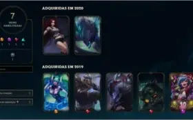 conta lvl 30 unranked,29 campeoes habilitados,7 skins,