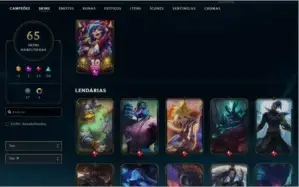 conta lvl 200 - 65 skins