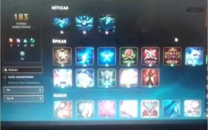 CONTA DE LEAGUE OF LEGENDS TODOS OS CAMPEÕES +150SKINS