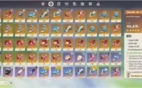 GANYUC1 + DILUCC1 + KEQING + ALBEDO + QIQI + JEAN + MONA