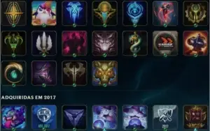 Conta LoL Gold 4 43 skins 112 champs plat season 8