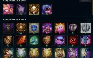 Conta LoL Gold 4 43 skins 112 champs plat season 8