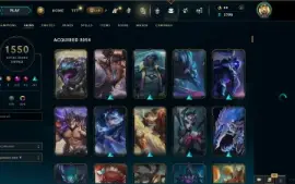 Conta League of Legends 1550 Skins, incluindo Pax TF