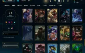 Bronze 2 com 100 Champs e 71 Skins