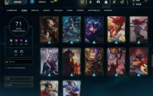 Bronze 2 com 100 Champs e 71 Skins