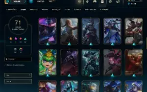 Bronze 2 com 100 Champs e 71 Skins