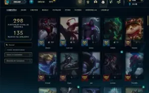 Bronze 2 com 100 Champs e 71 Skins