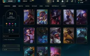Bronze 2 com 100 Champs e 71 Skins
