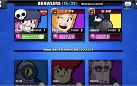 BRAWL STARS 3100+ C/ LENDÁRIO